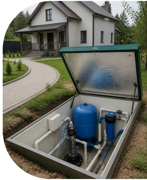 Автономное водоснабжение дома в Белогорске от 153030 р. | АПаруса-Бгк