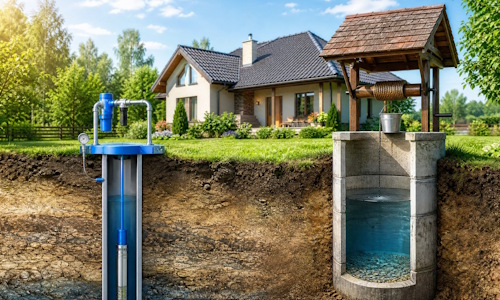 Автономное водоснабжение загородного дома Белогорск: скважина или колодец 